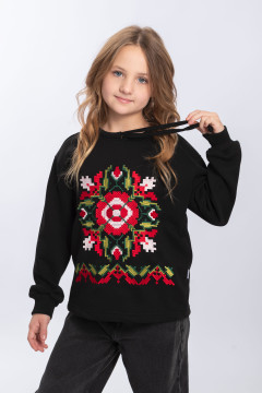 Embroidered sweatshirt for girls 