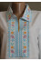 Embroidered shirt "Zoreslava" with blue ornament