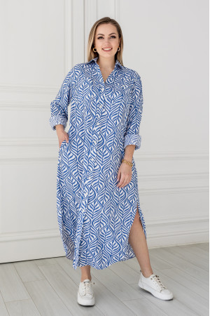 Shirt dress "Jill" blue