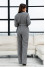 "Brion" gray pants with print