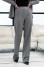 "Brion" gray pants with print