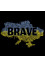 Вишита футболка «Brave» чорного кольору